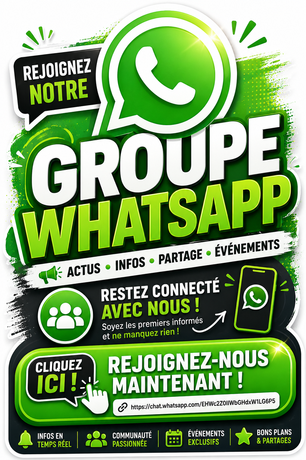 What's app Groupe pour les évènements au sein de votre école de danse Latin Dance Evolution photo